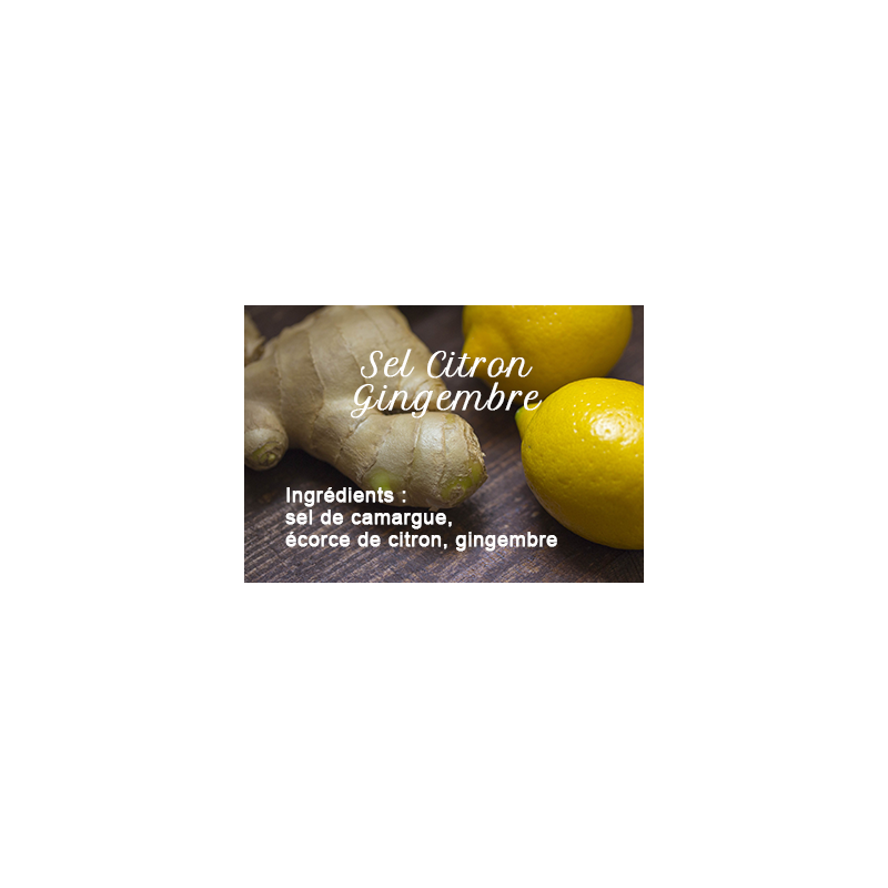 Sal de limón y jengibre
