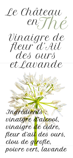 Wild garlic flower vinegar and...