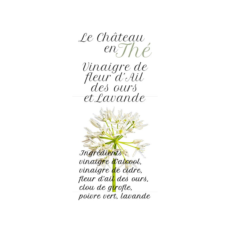 Vinaigre de fleur d'Ail des ours et Lavande