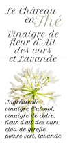 Vinaigre de fleur d'Ail des ours et Lavande