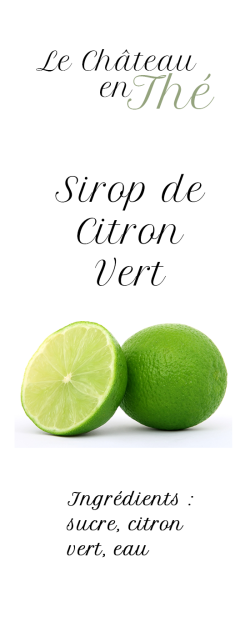 Sirop de Citron Vert