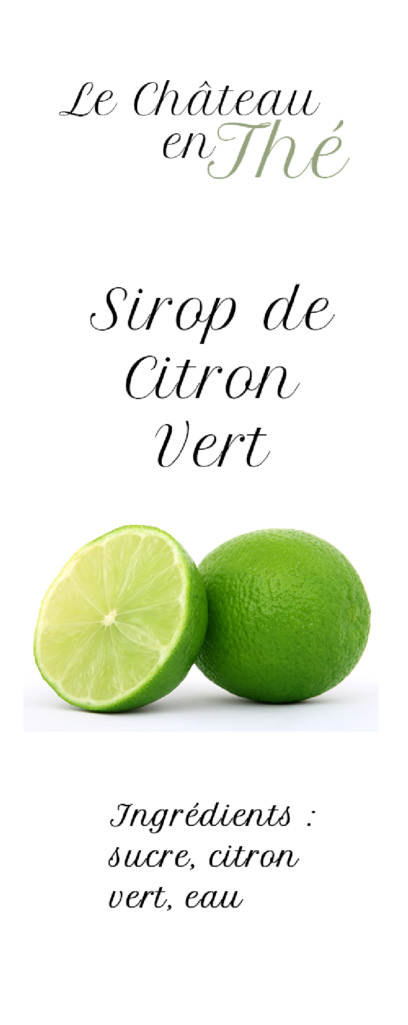 Sirop de Citron Vert