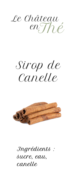 Sirop de cannelle