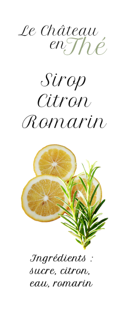 Sirop Citron Romarin