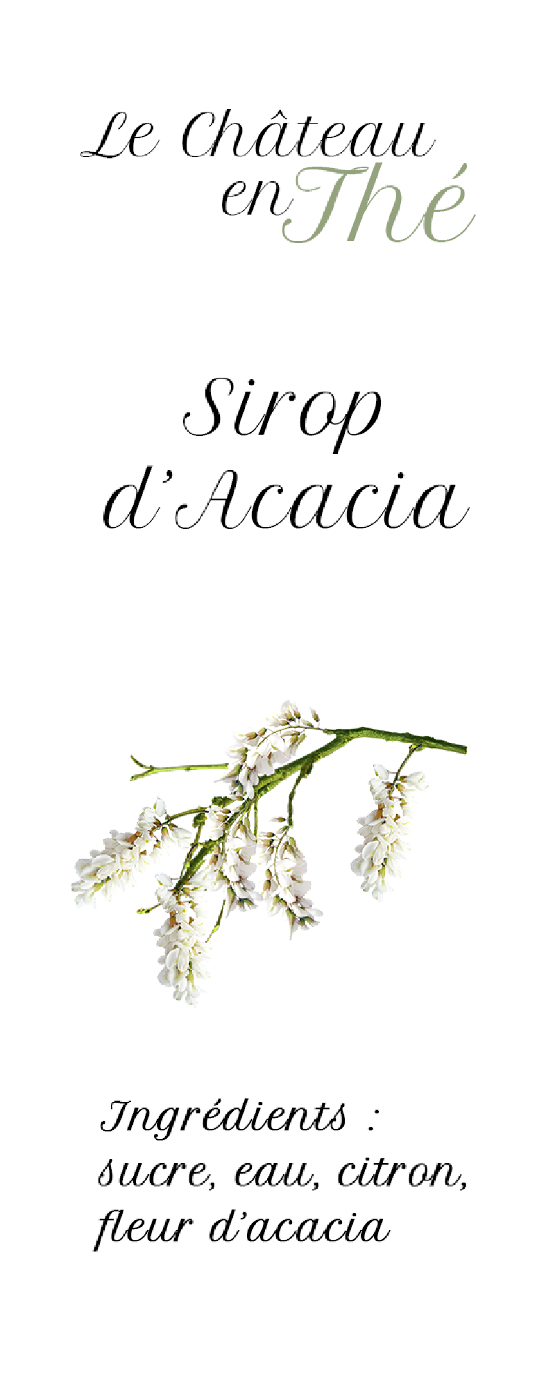 Acacia syrup