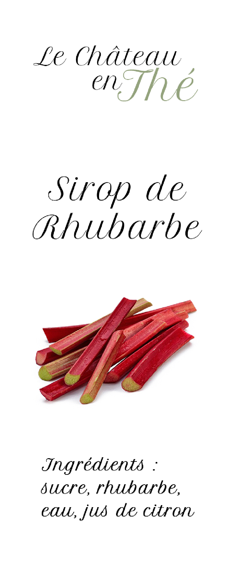 Rhubarb syrup