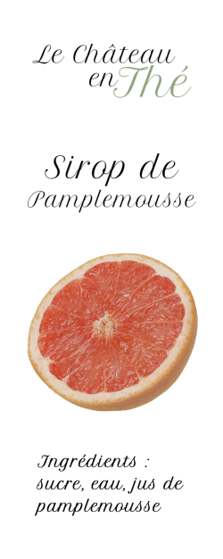 Sirop de Pamplemousse