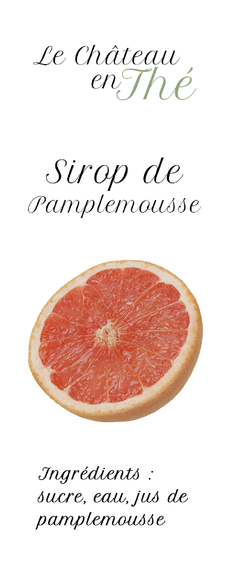 Grapefruit syrup