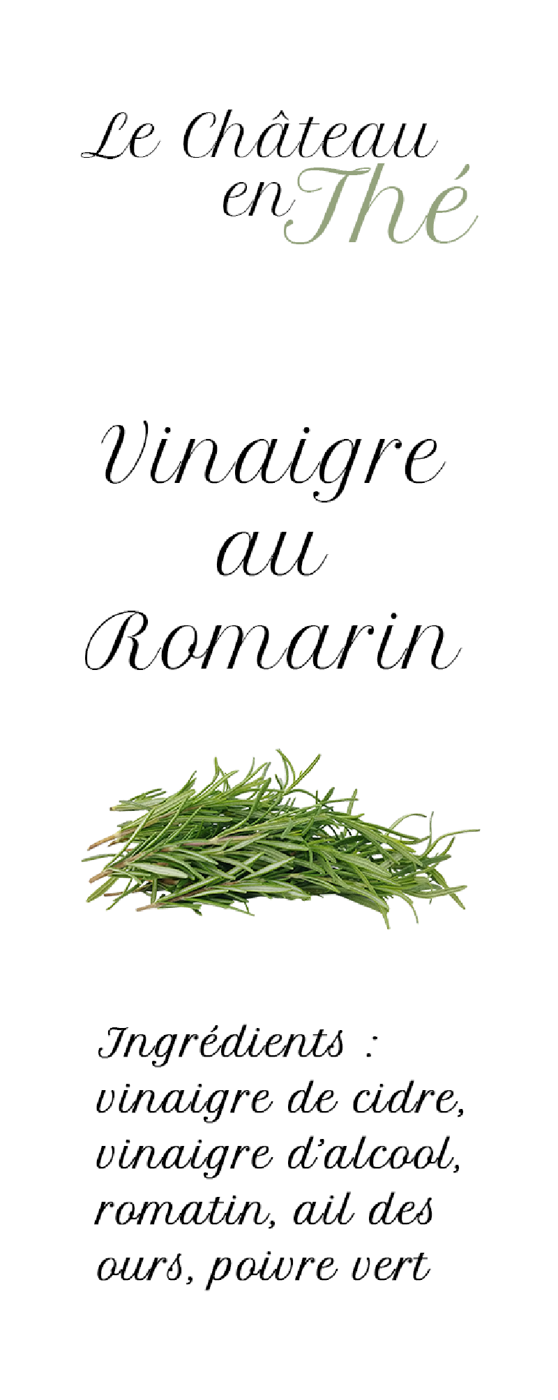 Vinaigre au Romarin