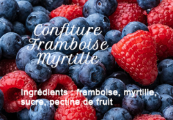 Confiture Framboise Myrtille