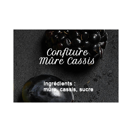 Confiture Mûre Cassis