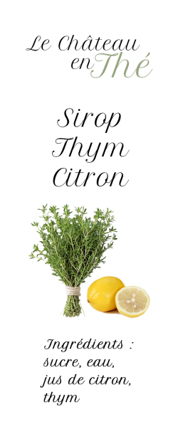 Lemon Thyme Syrup