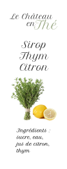 Sirop Thym Citron